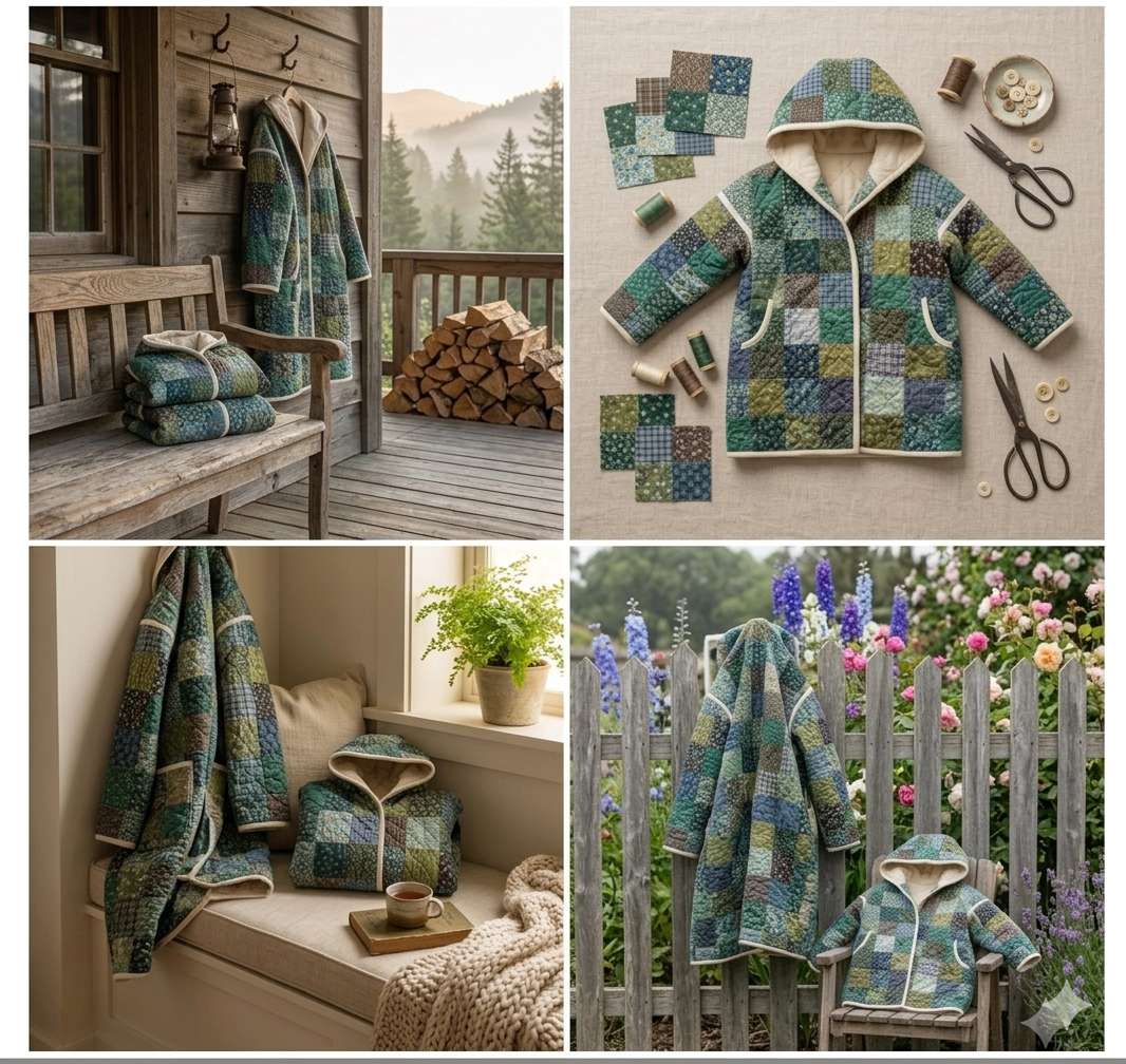 The Artisan Patchwork Quilted Hoodie