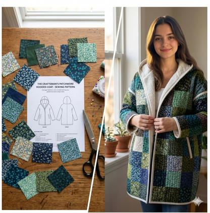 The Artisan Patchwork Quilted Hoodie