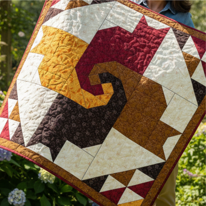 Modern Cat Quilt Pattern PDF