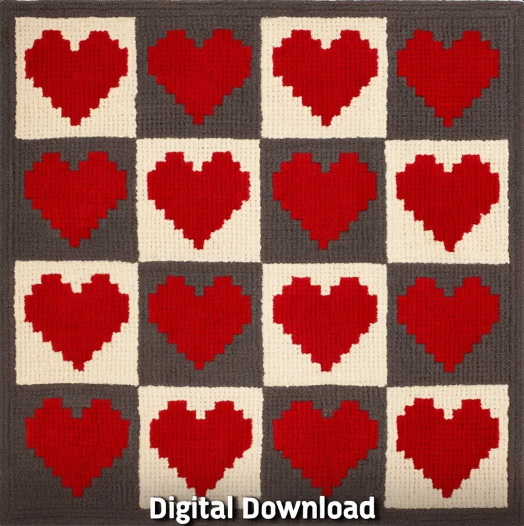 Heartfelt Blanket Crochet Pattern