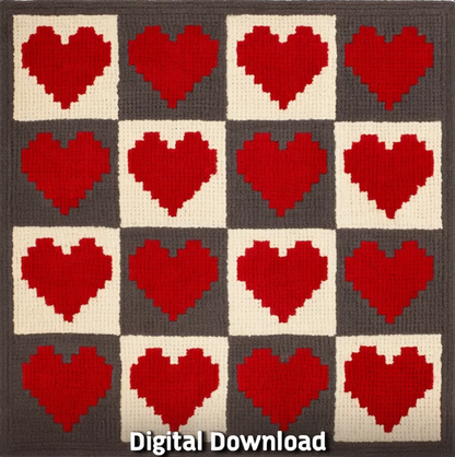 Heartfelt Blanket Crochet Pattern