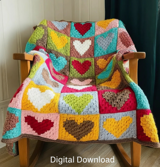 Heartfelt Blanket Crochet Pattern