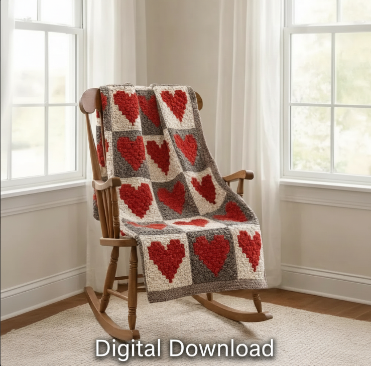 Heartfelt Blanket Crochet Pattern