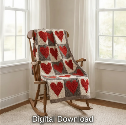 Heartfelt Blanket Crochet Pattern