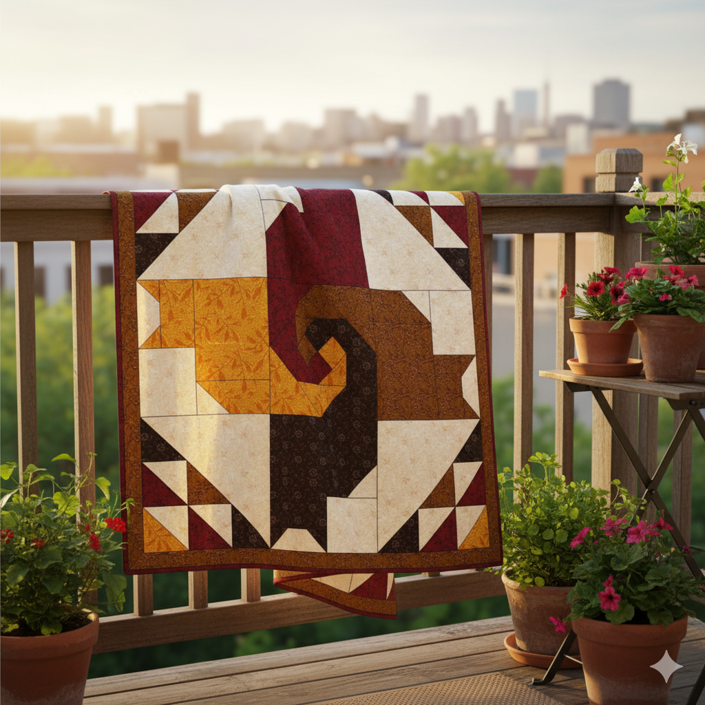 Modern Cat Quilt Pattern PDF