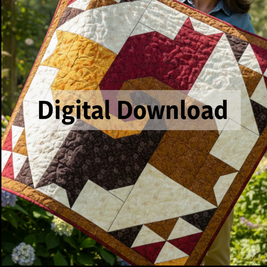 Modern Cat Quilt Pattern PDF